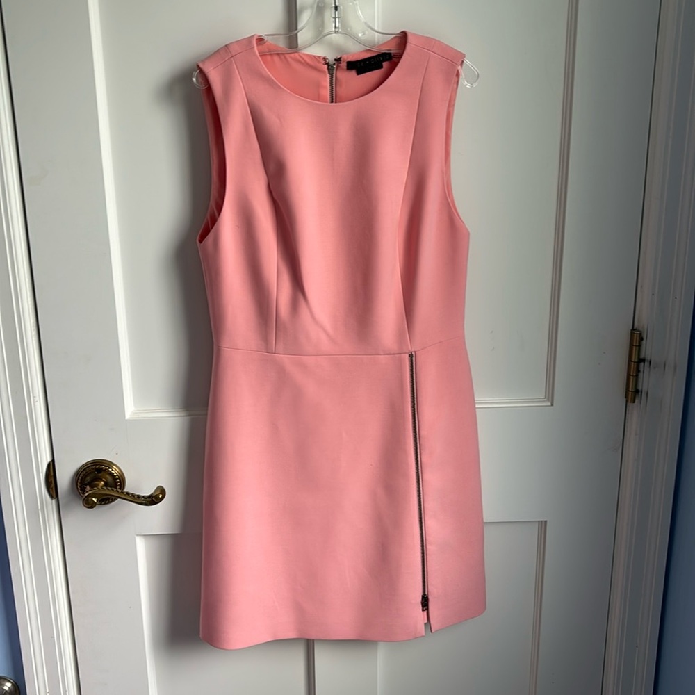 Alice + Olivia Women’s Sleeveless Mini Dress Side Zipper - size: 4 - color: pink